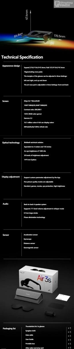 AR glasses HDMI